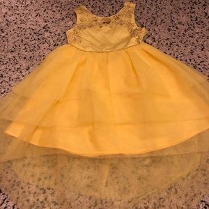 Disney Yellow Girls Dress Size M 7/8